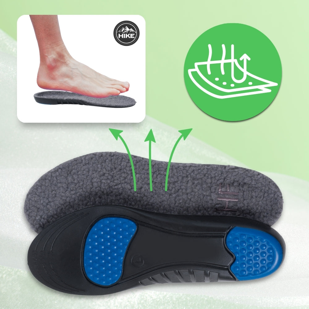 HIKE® Winter Orthopedic Insoles - Warm, Shock-absorbing, Pain-relieving Foot Pads