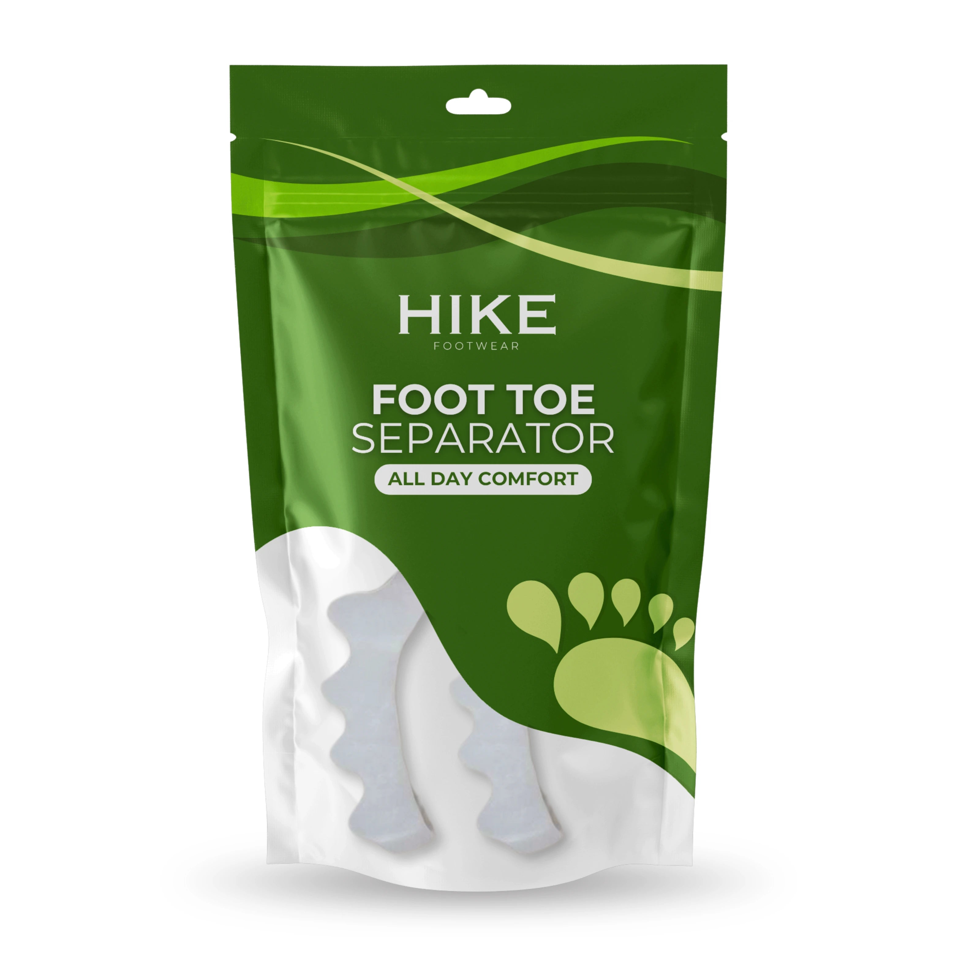 HIKE Foot Toe Separator -  Achieve Healthy Toes, Correct Bunions, Hammer Toes, and Relieve Foot Pain