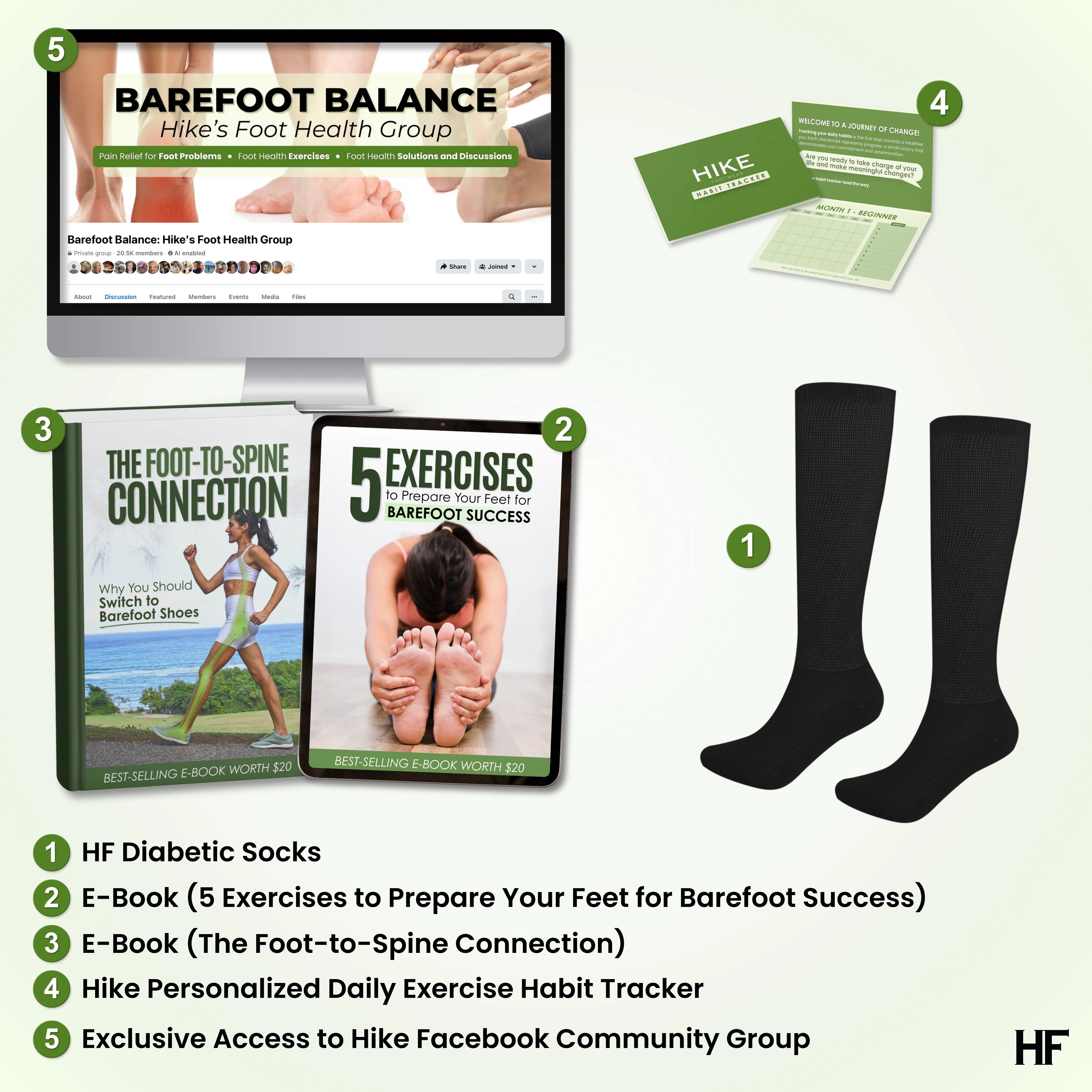 HF Diabetic Comfort Socks - Moisture-Wicking Technology for Enhanced Blood Circulation