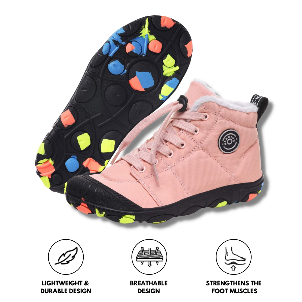 Hike Kids - Waterproof Barefoot Winter Shoes for Kids