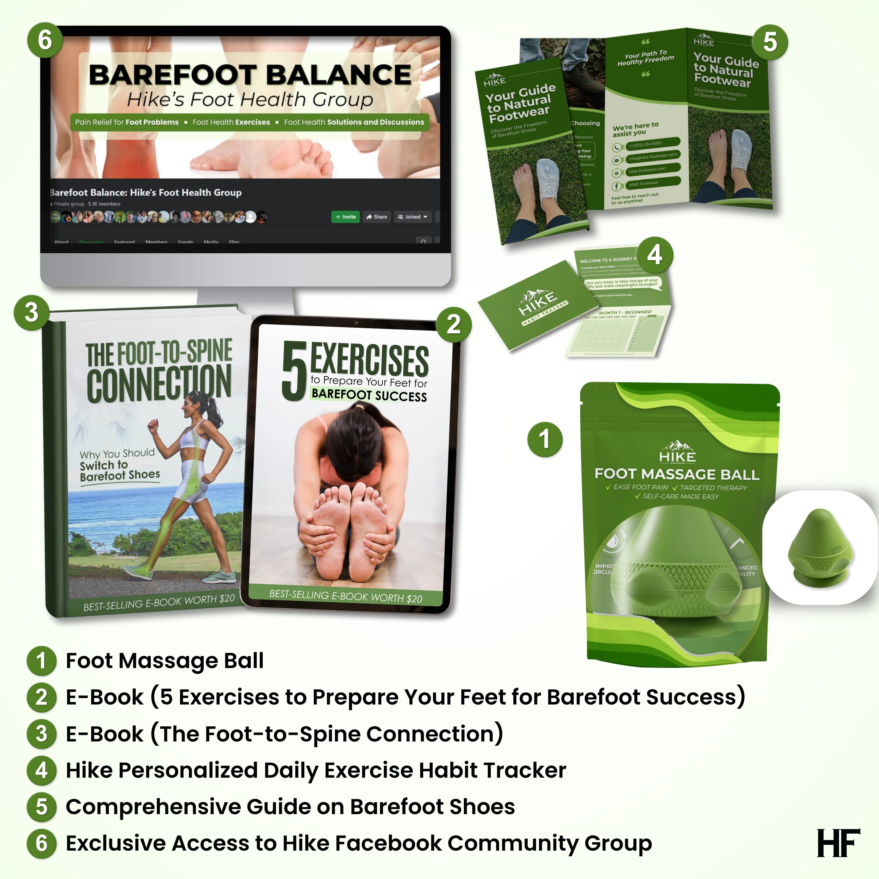 HF Foot Massage Ball - For Foot Relaxation and Relieving Discomfort