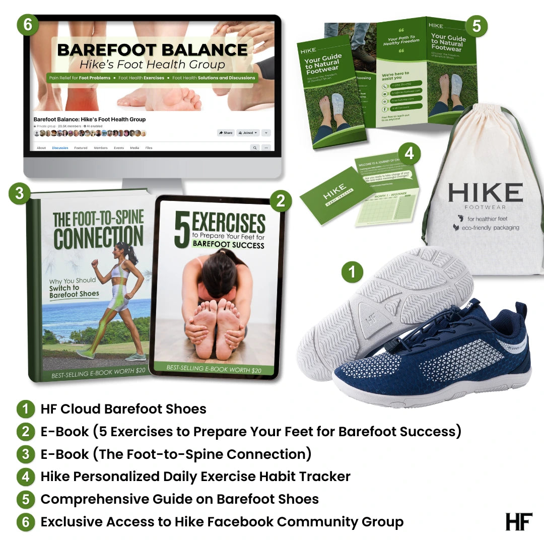 HF Series x Cloud – Barefoot Shoes for Foot, Knee & Back Pain (Unisex)
