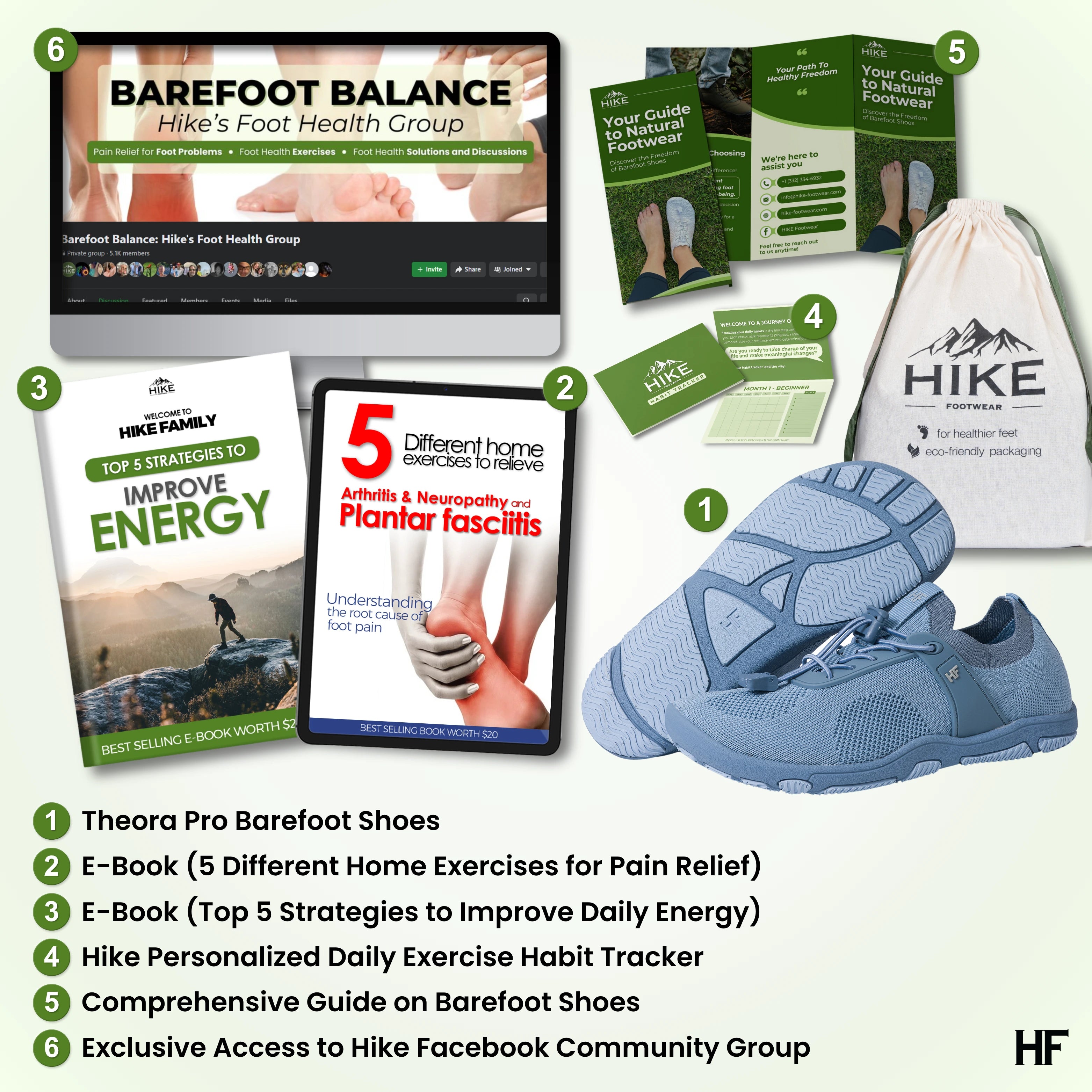Theora Pro - Ergonomic Supportive & Non-slip Barefoot Shoes (B2G1)